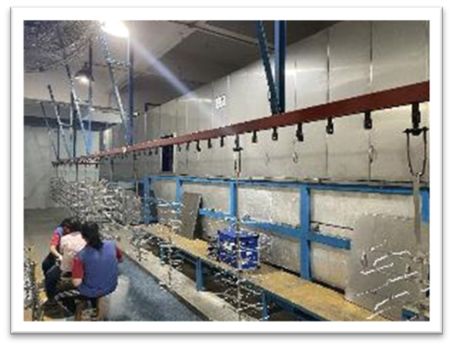 Cleaning Line with Clean Room